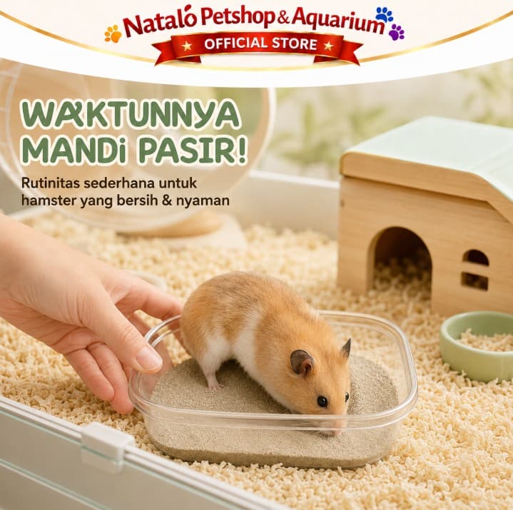 SANBBI 500GR - BATHING SAND Pasir Mandi Hamster Alice Wangi Bersih 500 GR - gambar 6