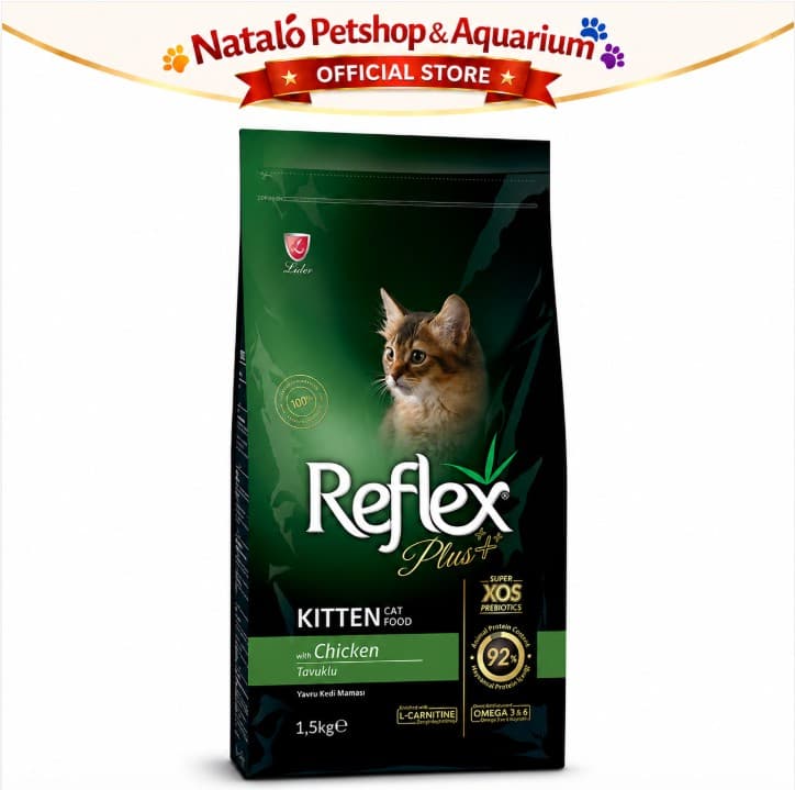 Reflex Plus Kitten 1.5KG with Chicken - Makanan Anak Kucing Super Premium Food rasa Ayam / Sehat / Gemuk / Bulu Lebat - gambar 6