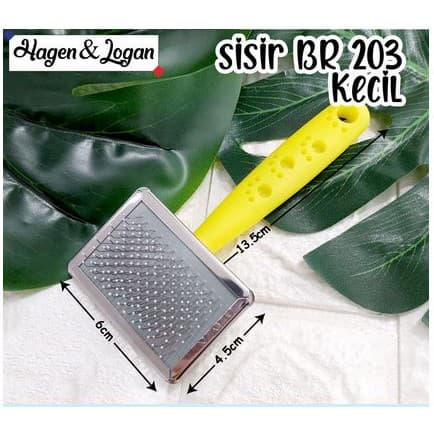 Sisir BR 203 Kecil - Slicker Hewan Kucing Anjing Kelinci anak bulu - gambar 7