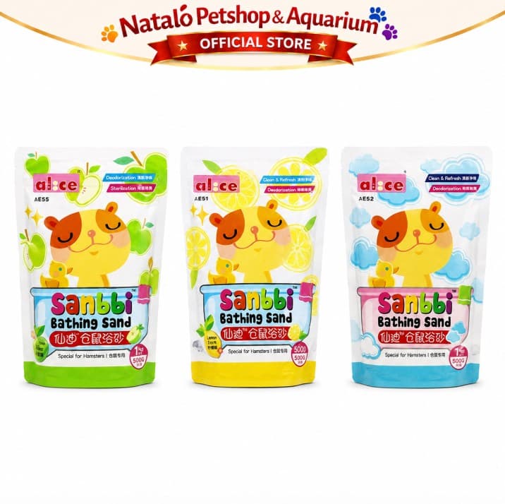 SANBBI 500GR - BATHING SAND Pasir Mandi Hamster Alice Wangi Bersih 500 GR - gambar 7