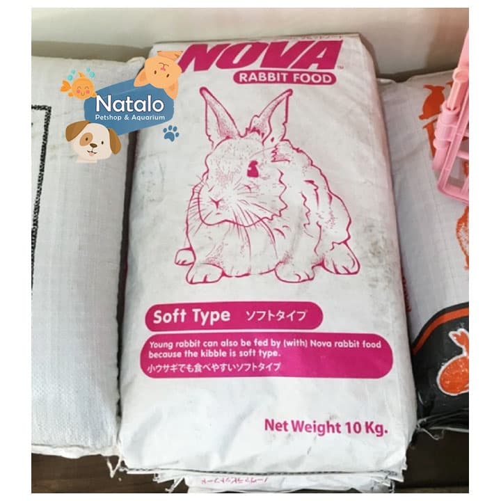 Nova Rabbit 10KG Food Makanan Kelinci Pakan Alfalfa Grass Pelet Bunny
