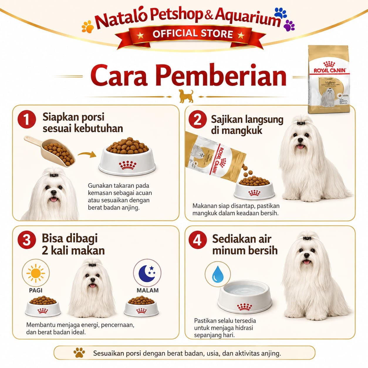 Royal Canin Maltese Adult 1.5KG - Makanan Anjing Ras Dewasa Maltis 1.5 KG - gambar 3