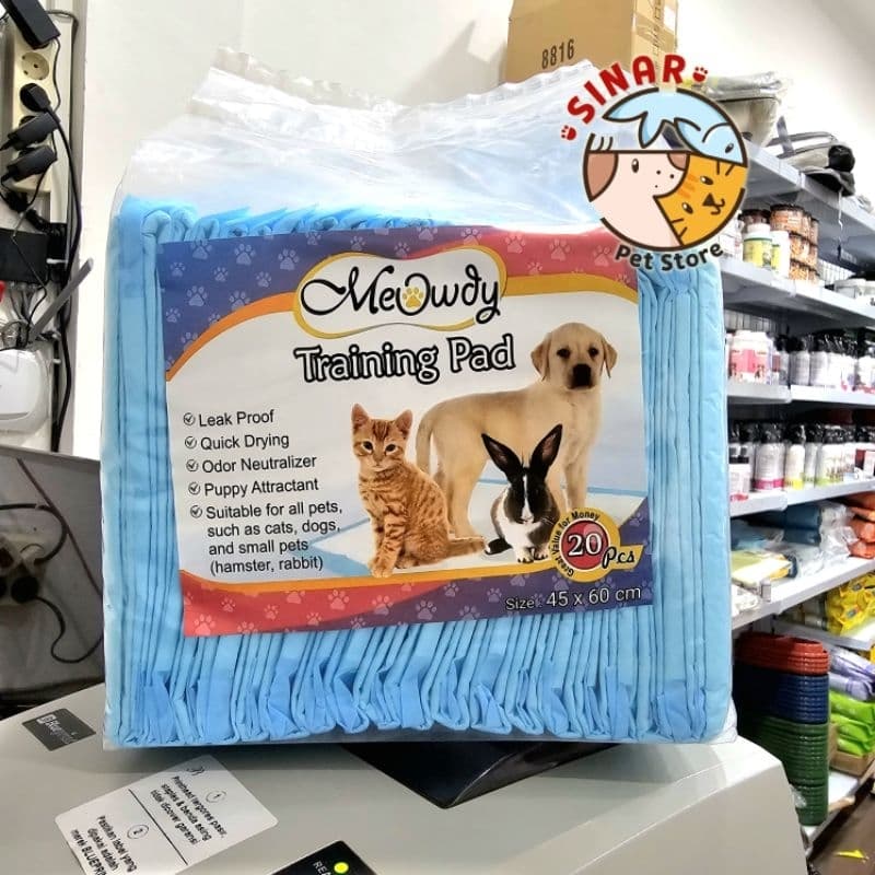 Underpad/Training pads 45x60cm isi 20pcs/ Alas Pipis Kucing/Anjing/Kelinci Murah