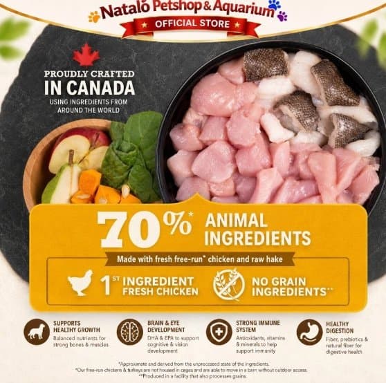 Acana Puppy Recipe 2KG Grain Free Super Premium Dry Dog Food High Protein - Makanan Anak Anjing Kering Tinggi Nutrisi dan Protein Sehat 2 KG Tumbuh Kuat Junior - gambar 3