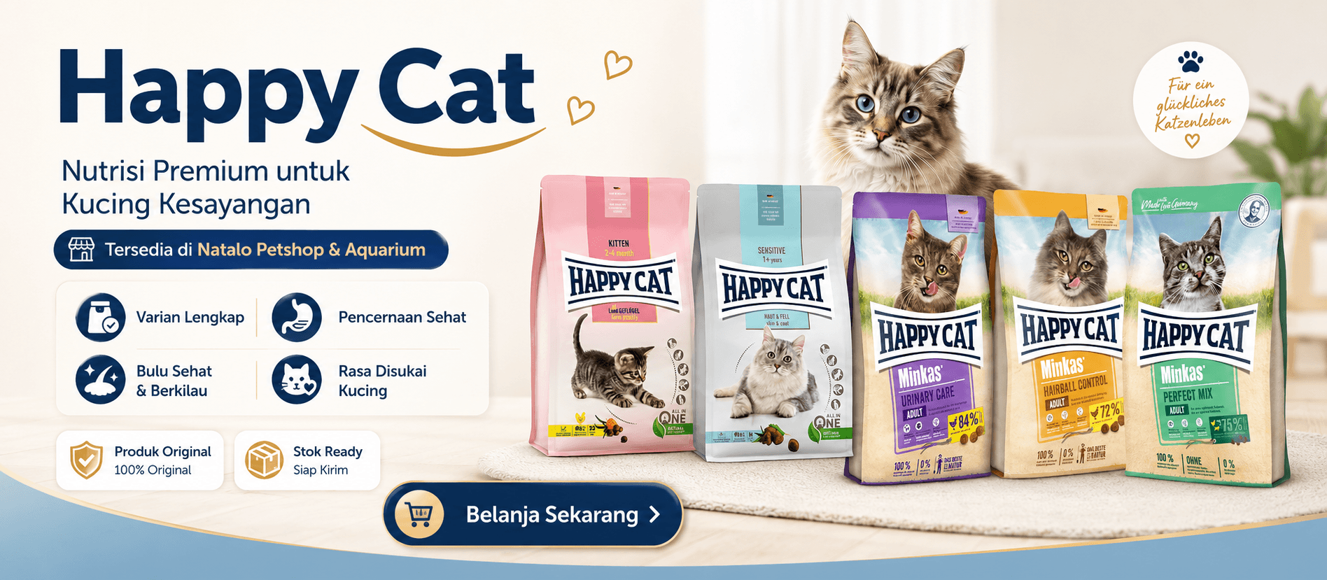 Happy Cat untuk Kucing Kesayangan mu