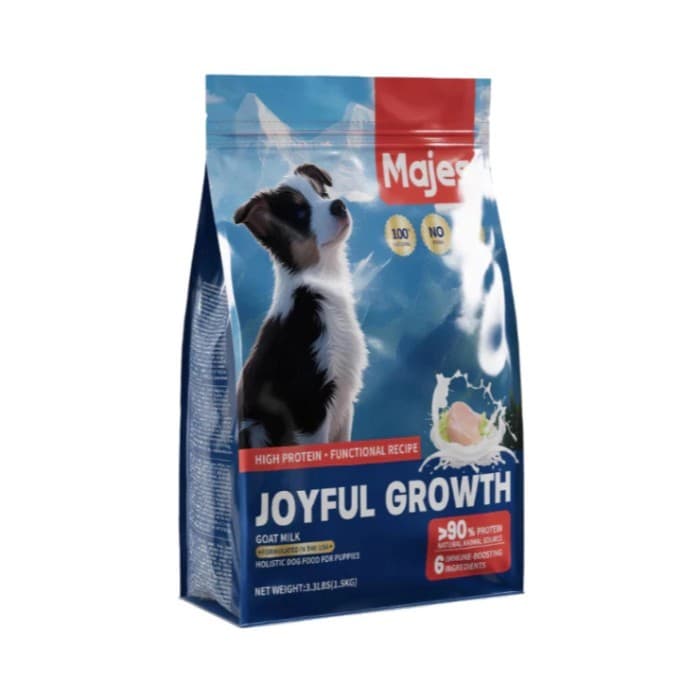 MAJES High Protein Joyfull Growth Puppy with Goat Milk Dry Dog Food - Makanan Anak Anjing - gambar 1