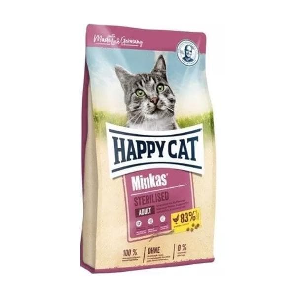 Happy Cat Minkas Adult Sterilised 10 KG - Makanan Kucing Steril Dewasa Freshpack 10KG - gambar 1