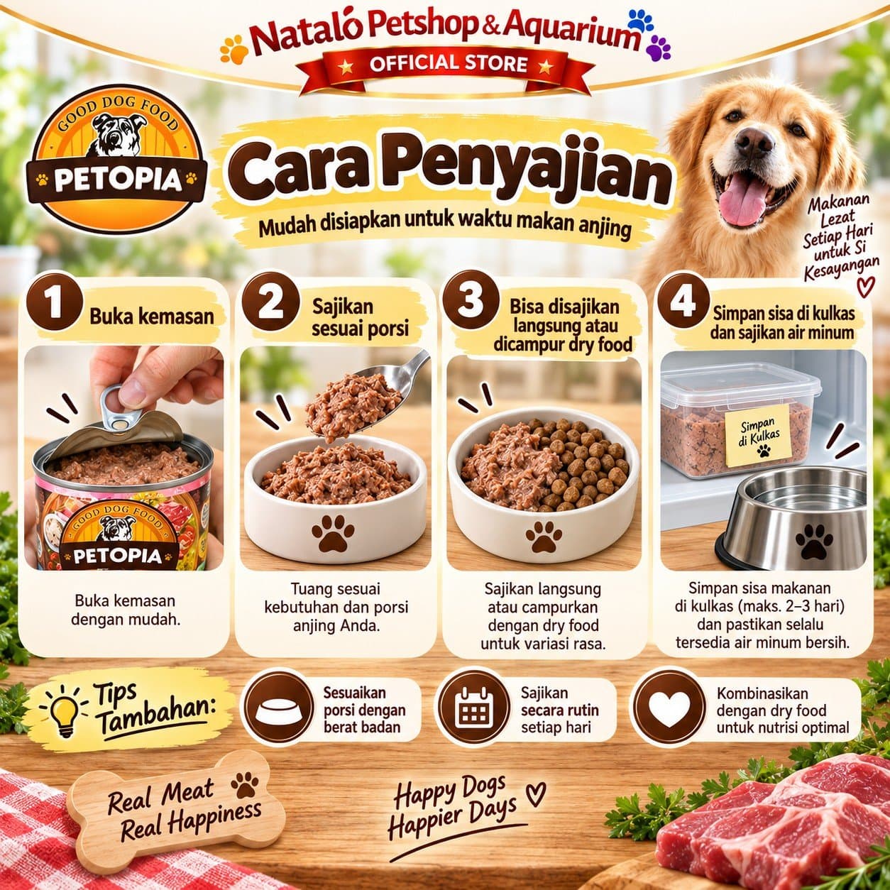 Petopia Classic Pate Loaf 1 DUS (24pcs x 380gr) All Life Stages Wet Dog Food  - Makanan Basah Kaleng Anjing untuk Semua Tahap Usia / Umur - gambar 3