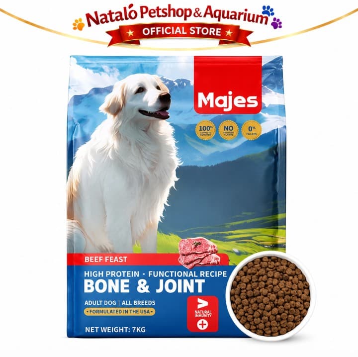 MAJES High Protein Bone & Joint Care Beef Feast Adult Dog Food 7 KG - Makanan Anjing Dewasa 7KG - gambar 6