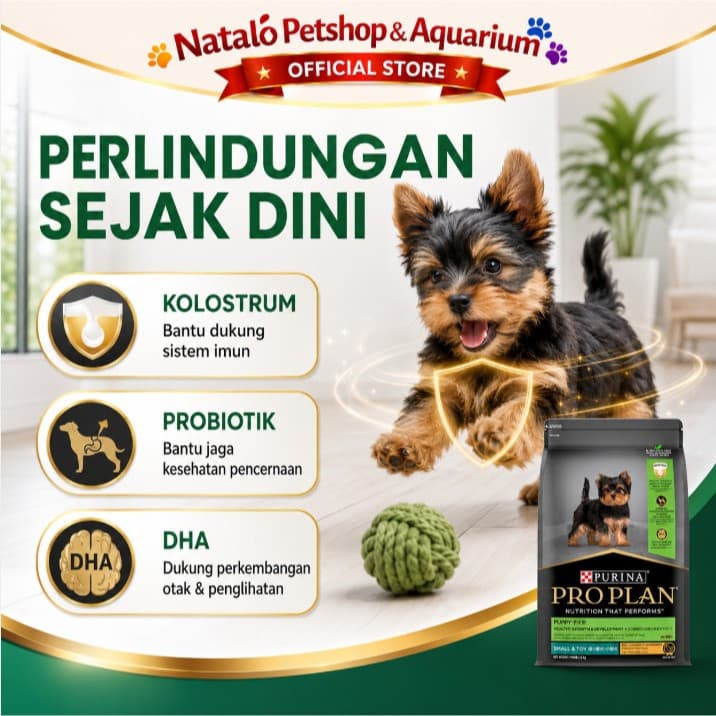 PRO PLAN Puppy Small & Toy Chicken 2.5KG Small Breed Dog Food - Makanan Anak Anjing Ras Kecil PROPLAN 2.5KG - gambar 2