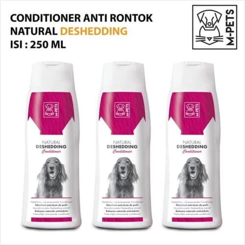 M-Pets Conditioner NATURAL DESHEDDING 250ML Dog Anjing Anti Rontok Bulu Sampo De - Shedding - gambar 1