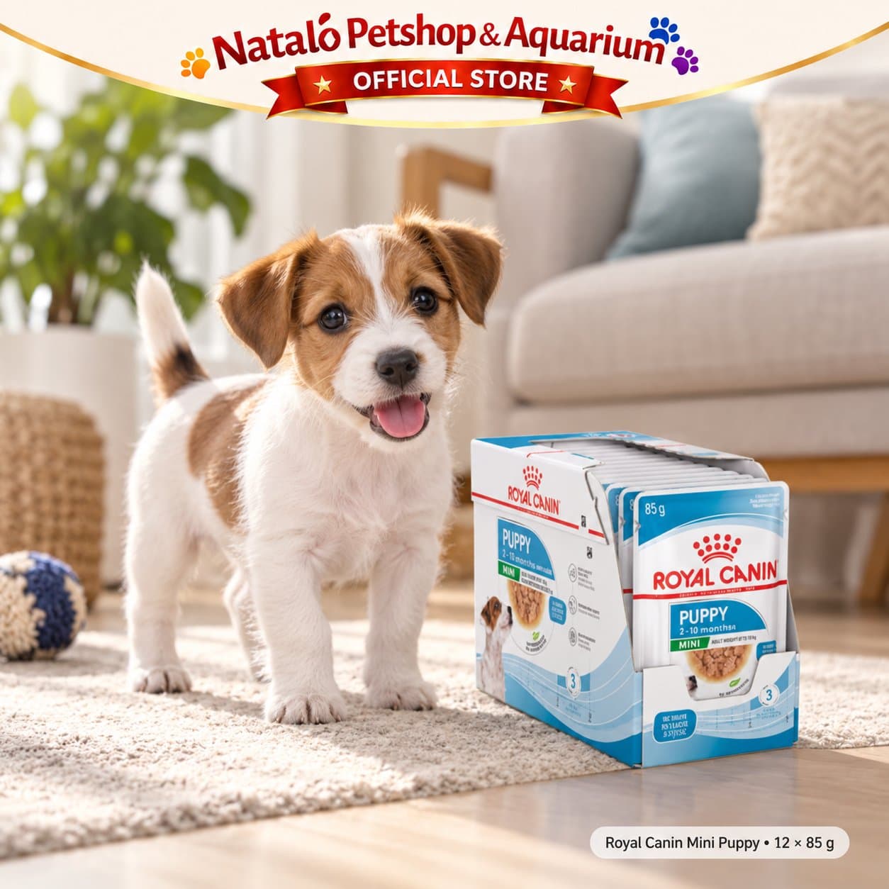 Royal Canin Mini Puppy Pouch Dog Wet Food 1 BOX isi (12pcs X 85gr) - Makanan Basah Saset Anak Anjing - gambar 6