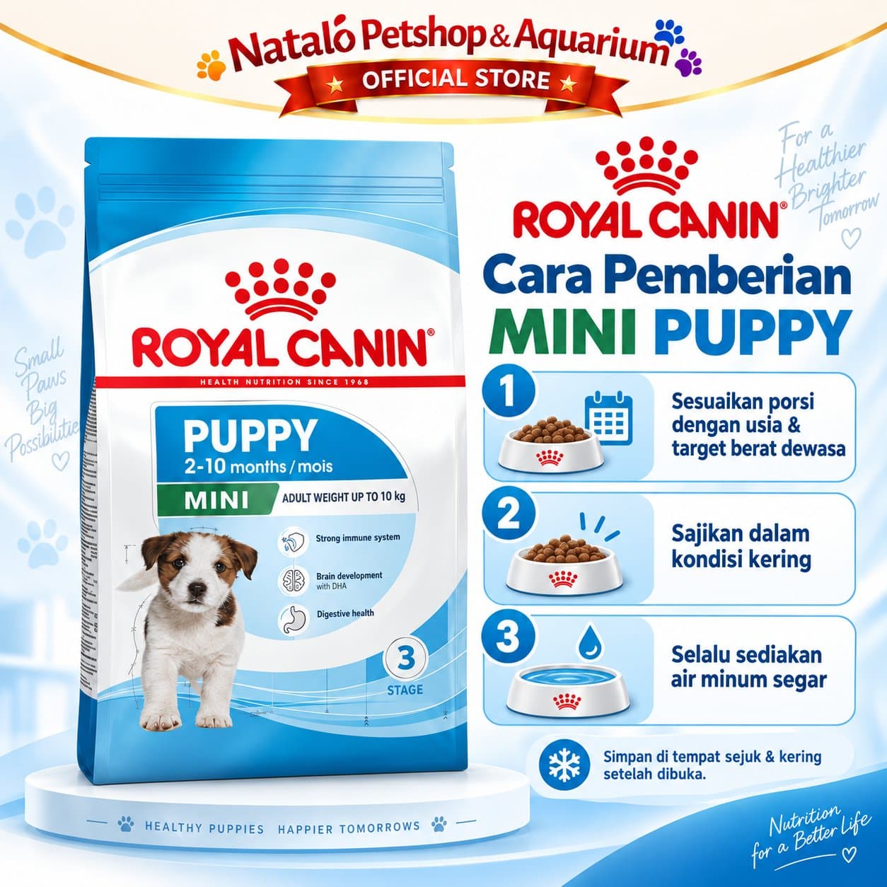 Royal Canin Mini Puppy 8KG Dry Dog Food - Makanan Anak Anjing Ras Kecil 8 KG - gambar 3