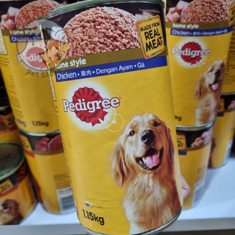 Pedigree Adult Dog Food 1.15KG Beef/Chicken -Makanan Kaleng Anjing Wet - gambar 1