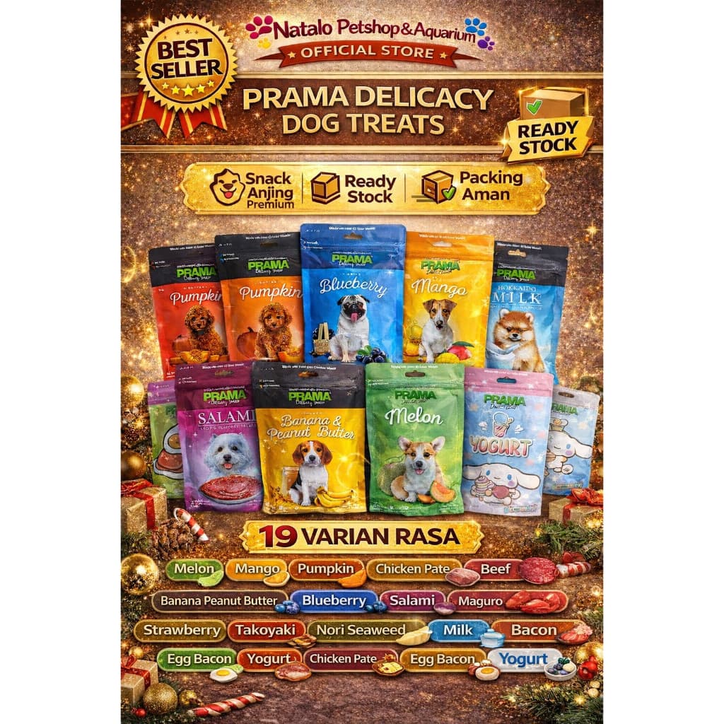 PRAMA Dog Snack 70GR Jajanan Cemilan Anjing Makanan Ringan Jajan