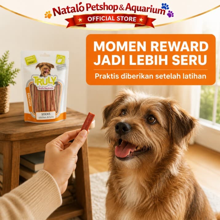 Truly Dog Treats 85gr / 90gr / 100gr - Snack Cemilan Anjing All Life Stages Segala Usia Ras Jajan Jajanan Treat Stick - gambar 6