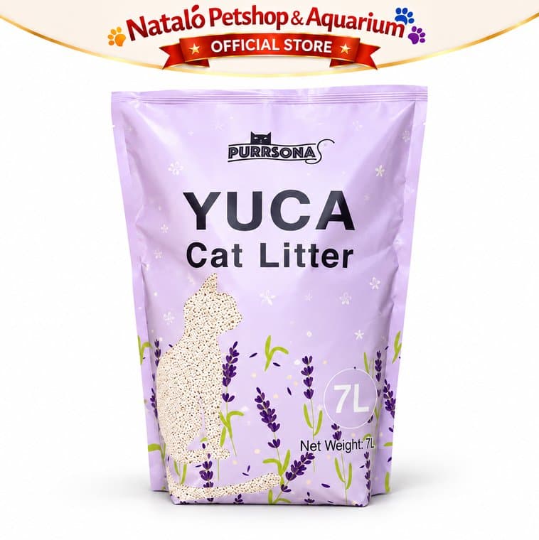 YUCA Cassava Cat Litter 7L Pasir Kucing Singkong Gumpal Cepat Menggumpal Pengurang Bau Pasir Kucing 7 Liter by Purrsona - gambar 6