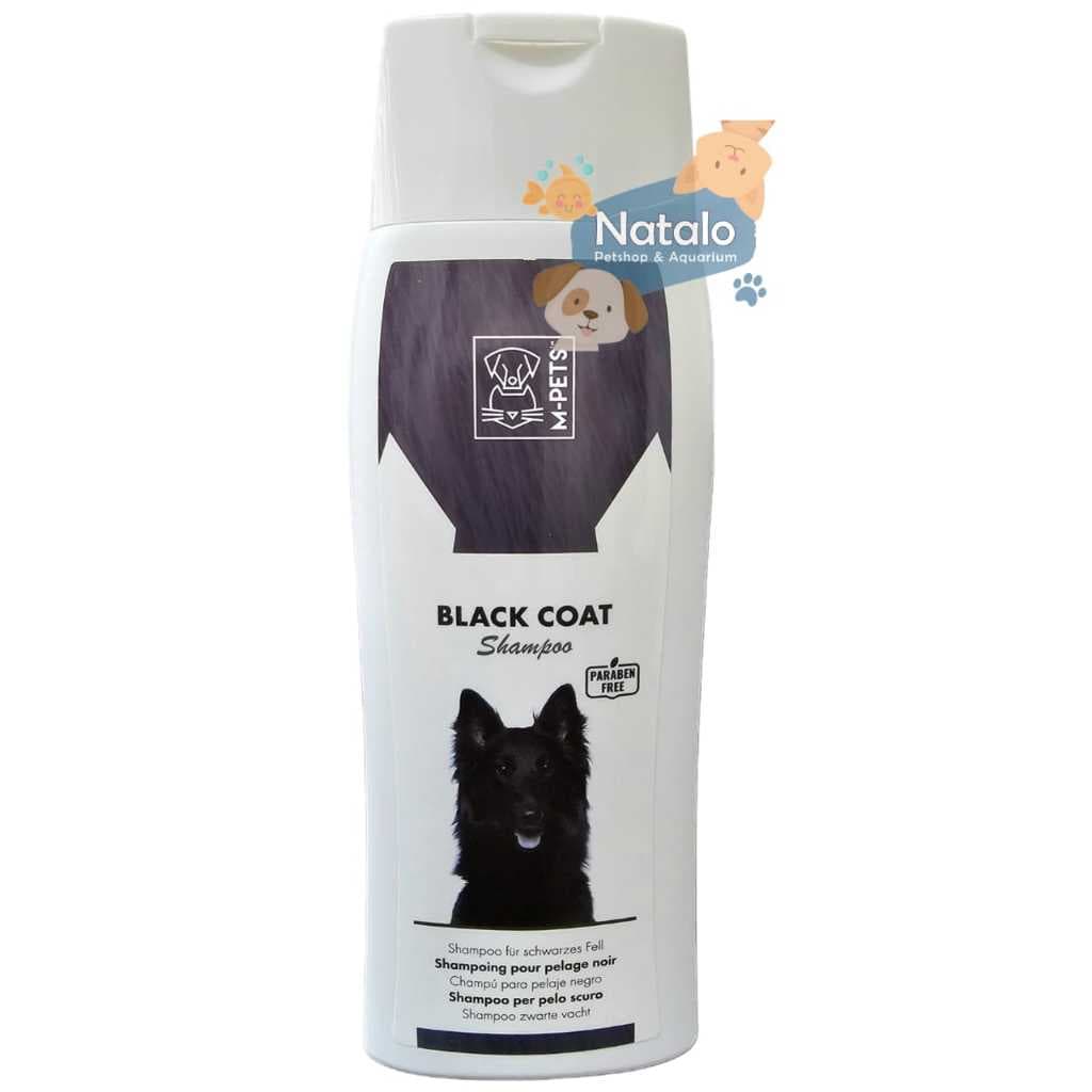 M-Pets Shampoo Black Coat / Dark Fur for Dog 250ML - Sampo Anjing Rambut Bulu Hitam / Gelap Wangi bersih - gambar 1