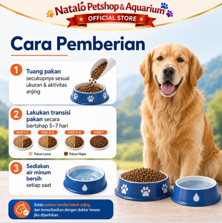 MAJES High Protein Skin & Coat Health Oceanic Salmon Feast Adult Dog Food 7 KG - Makanan Anjing Dewasa Freshpack 7KG - gambar 3