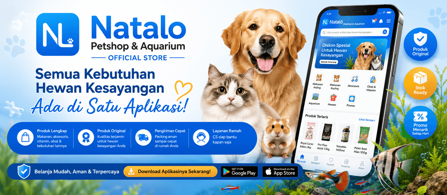 Banner promo Natalo Petshop