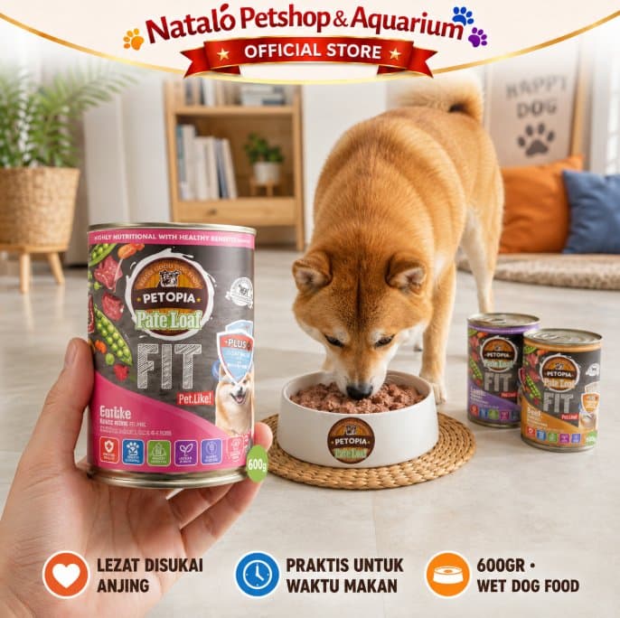 Petopia Fit per DUS isi 15 pcs x 600GR Makanan Basah Anjing Kaleng Premium Wet Dog Food Can Canned Functional Premium 600 GR Murah Grosir BOX - gambar 4