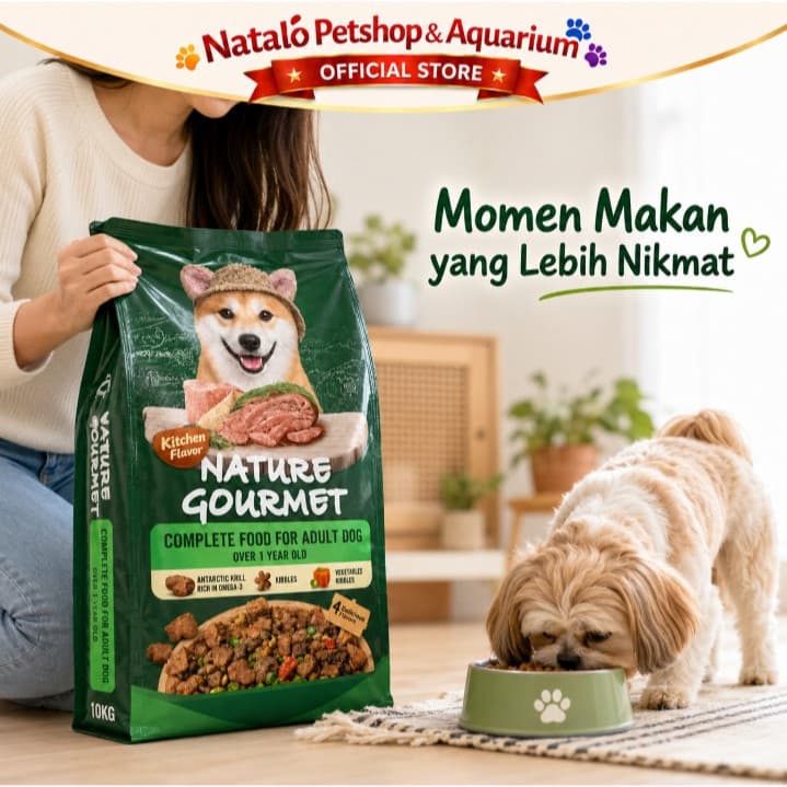 Kitchen Flavor Nature Gourmet Complete Dog Food for Small Breed Adult 10KG - Makanan Kering Anjing Dewasa Ras Kecil Mini 10 KG - gambar 6