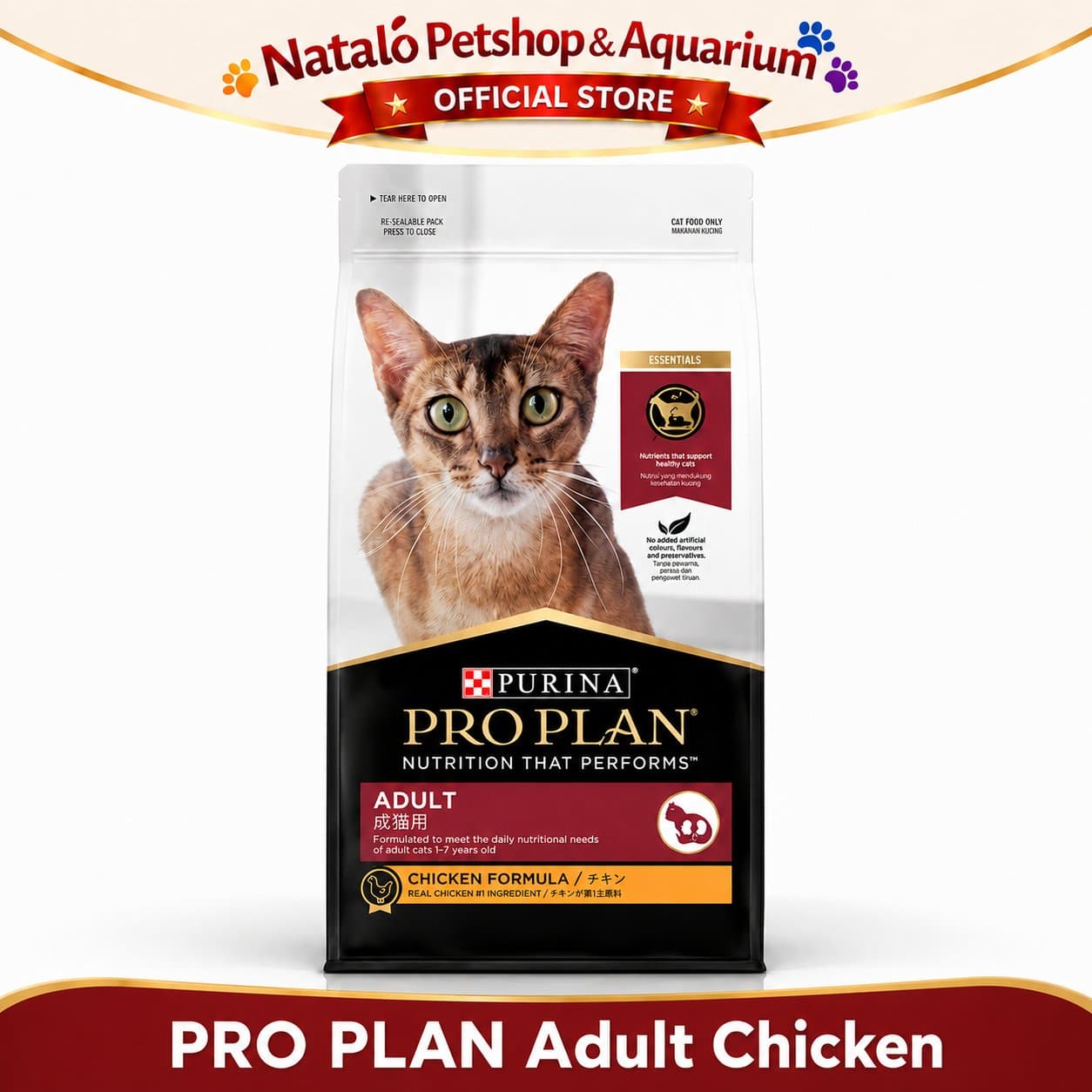 PRO PLAN Adult Cat Food Chicken Formula 1.5KG Freshpack - Makanan Kucing Dewasa PROPLAN 1.5 KG Super Premium - gambar 6