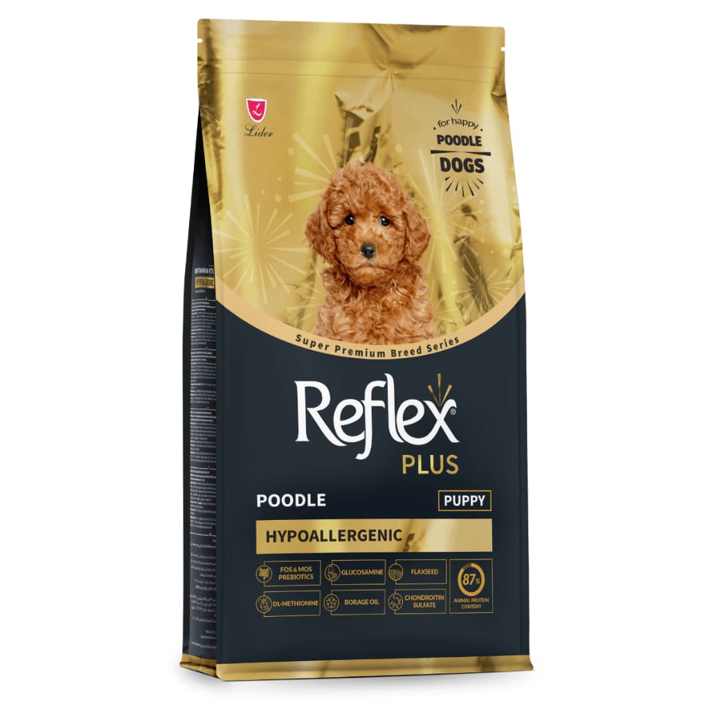 Reflex Plus Poodle Puppy Hypoallergenic - Makanan Anak Anjing Ras Poodle Super Premium Breed Series 1.5KG - gambar 1