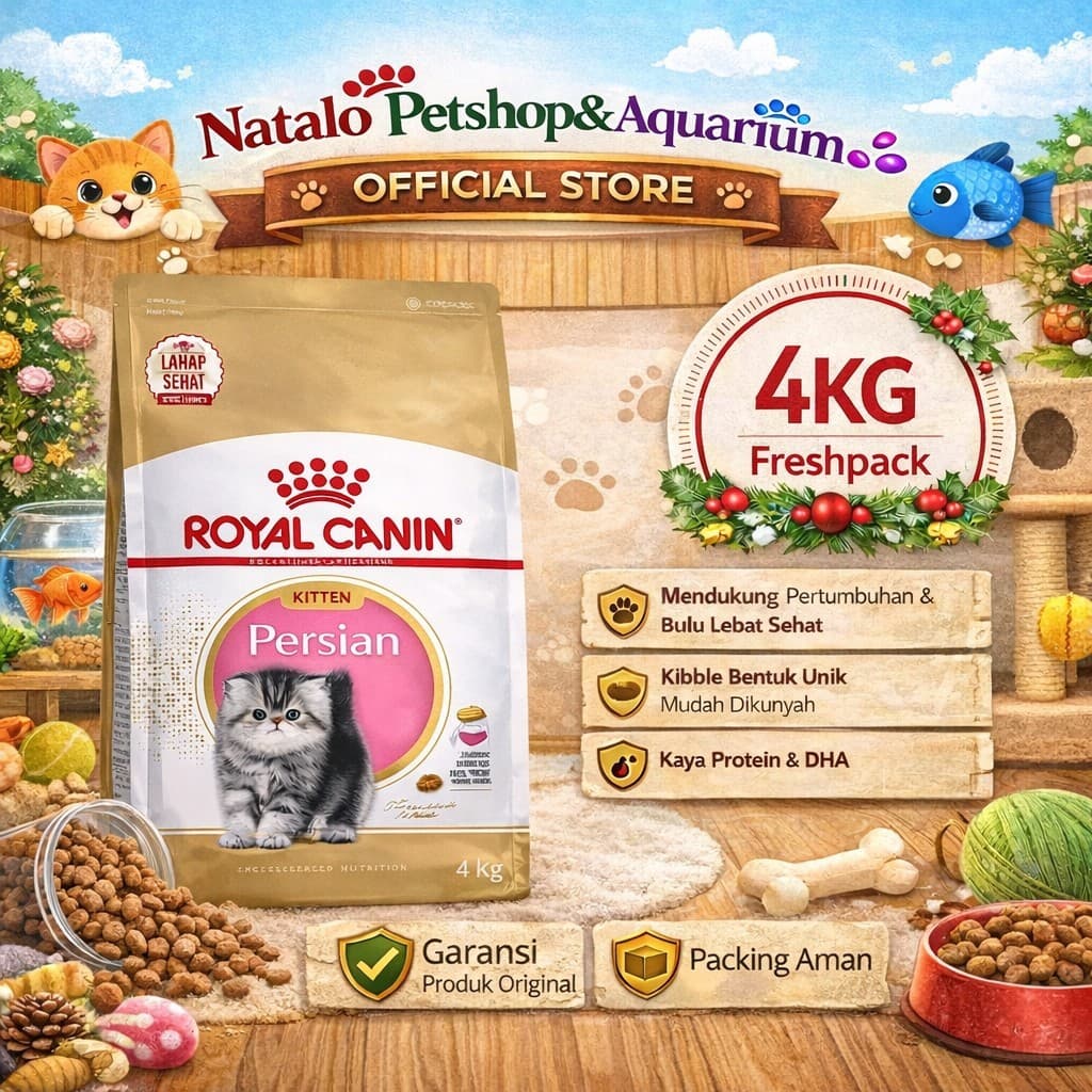 Royal Canin Kitten Persian 4KG - Makanan Anak Kucing Persia Bulu Panjang Super Premium 4 KG - gambar 1