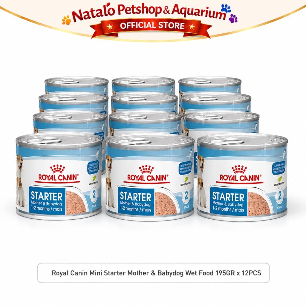 Royal Canin Starter Mother & Babydog Wet Food Mousse 1 KRAT isi (12pcs x 195gr) - Makanan Basah Ibu Menyusui dan Anak Anjing - gambar 6
