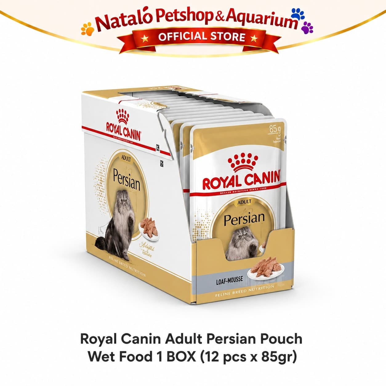 Royal Canin Adult Persian Pouch Wet Food 1 BOX isi (12pcs X 85gr) - Makanan Basah Saset Ras Persia - gambar 6