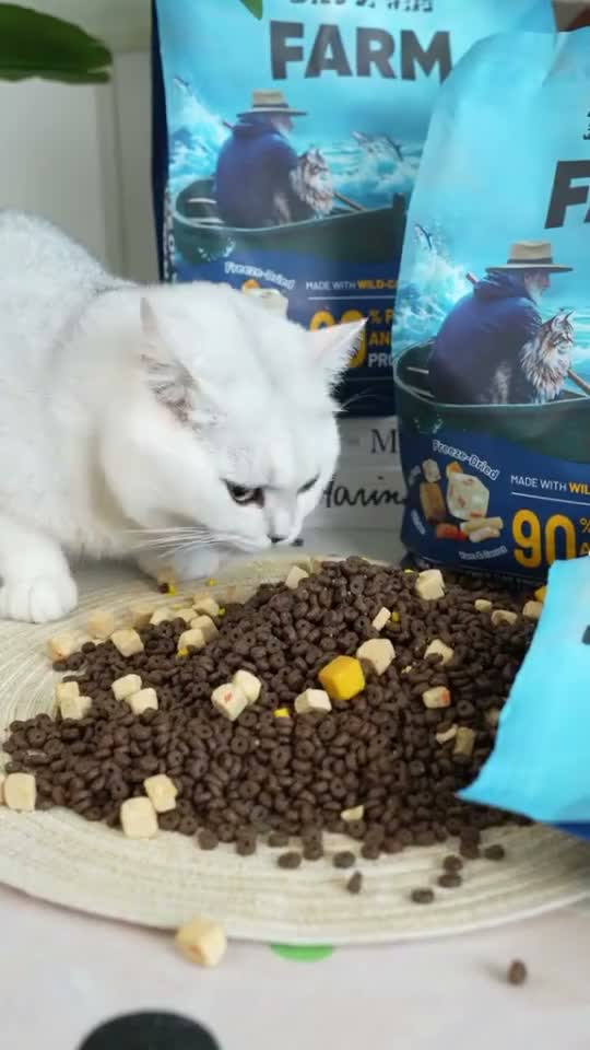 Bite of Wild Farm Tuna / Salmon Grain Free 90% Animal Protein 1KG All Life Stages Dry Cat Food - Makanan Kucing Semua Tahap Umur / Usia Tinggi Protein 1 KG - video produk