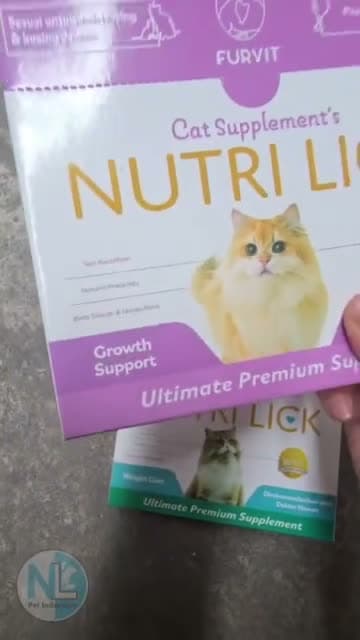 NUTRI LICK Cat Candy - Creamy Suplemen Kucing Premium 1 BOX isi (20pcs x 5gr) - video produk