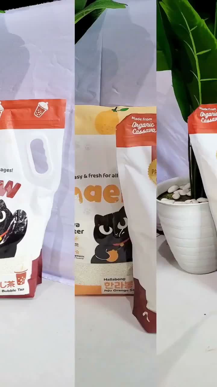 MAEW Cassava Clump Cat Litter 7LT - Pasir Kucing dari Singkong Murni Daya Serap Air Kuat - Bebas Debu 7 LT Casava Kasava Ubi Gumpal Serap Tinggi - video produk
