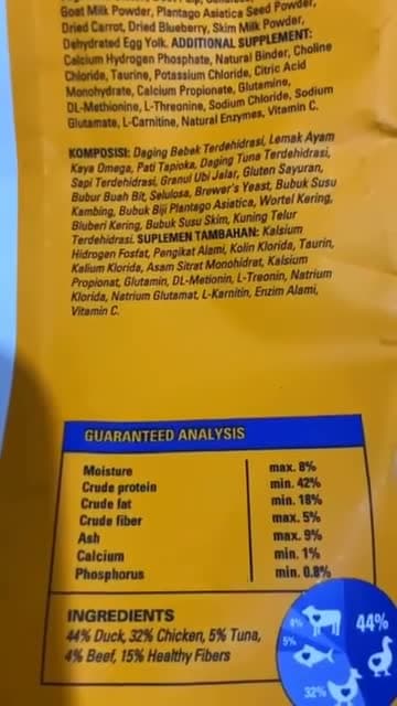 Catto High Protein Dry Mother & Kitten Cat Food + Freeze Dried Meat Grain Free Formula 1KG - Makanan Kering Anak dan Ibu Kucing Premium 1 KG - video produk
